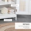 White bathroom floor cabinet – image 6