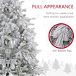 5ft pre-lit bushy flocked Christmas tree – image 6