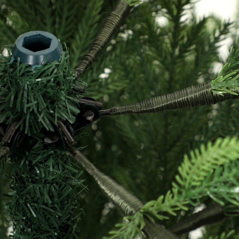 5ft Christmas tree with PE tips and fir wood base – image 10