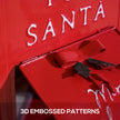 Close-up of the decorative lettering