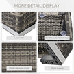 Square rattan coffee table – image 5