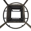 Square rattan dining table – image 9
