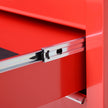 5-Drawer Lockable Rolling Tool Cabinet – Red – image 9 of 9