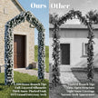 9ft snow-flocked Christmas tree arch – image 6