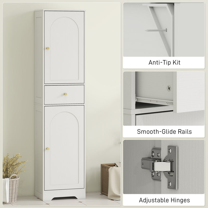 Tall cabinet with arched doors – image 7