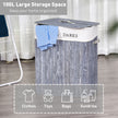 100L grey laundry hamper – image 4