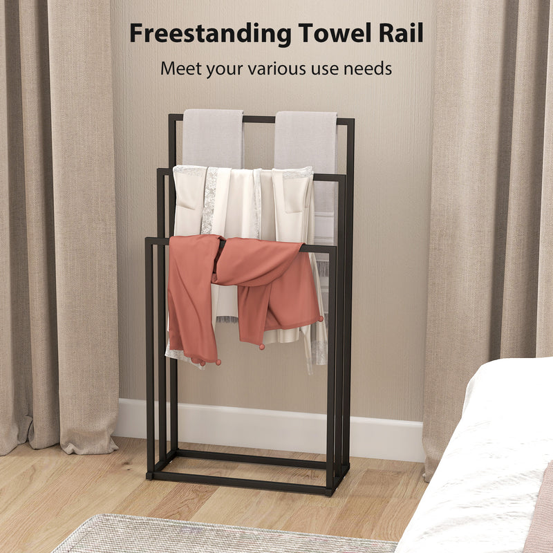 Freestanding 3-bar towel rack – image 4