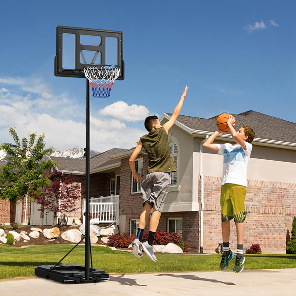 Adjustable basketball hoop with weighted base – image 2