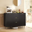 Fluted sideboard with 3 drawers – image 10