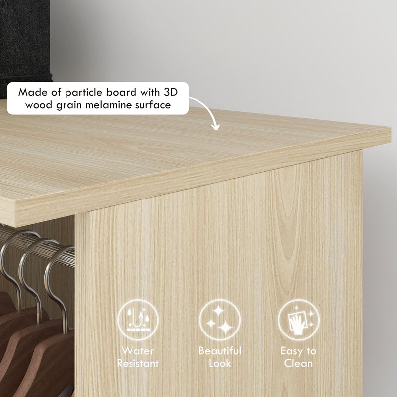Natural double open wardrobe – image 4