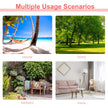 Outsunny Cotton Hammock, Soft Portable Swing Sleeping w/ Headrest & Side Pocket, Deluxe Swing Chair for Beach, Garden – view 6