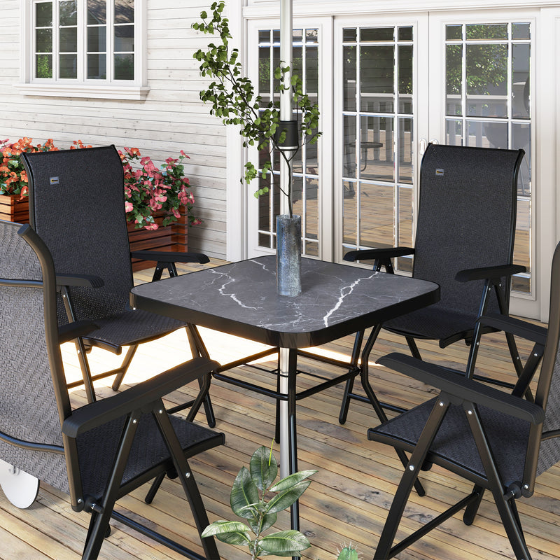 Marble-effect bistro table – image 9