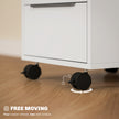 White 3-drawer lockable cabinet – image 5