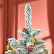 5ft snow-flocked pine Christmas tree – image 9