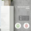 High gloss tall bathroom cabinet – image 5