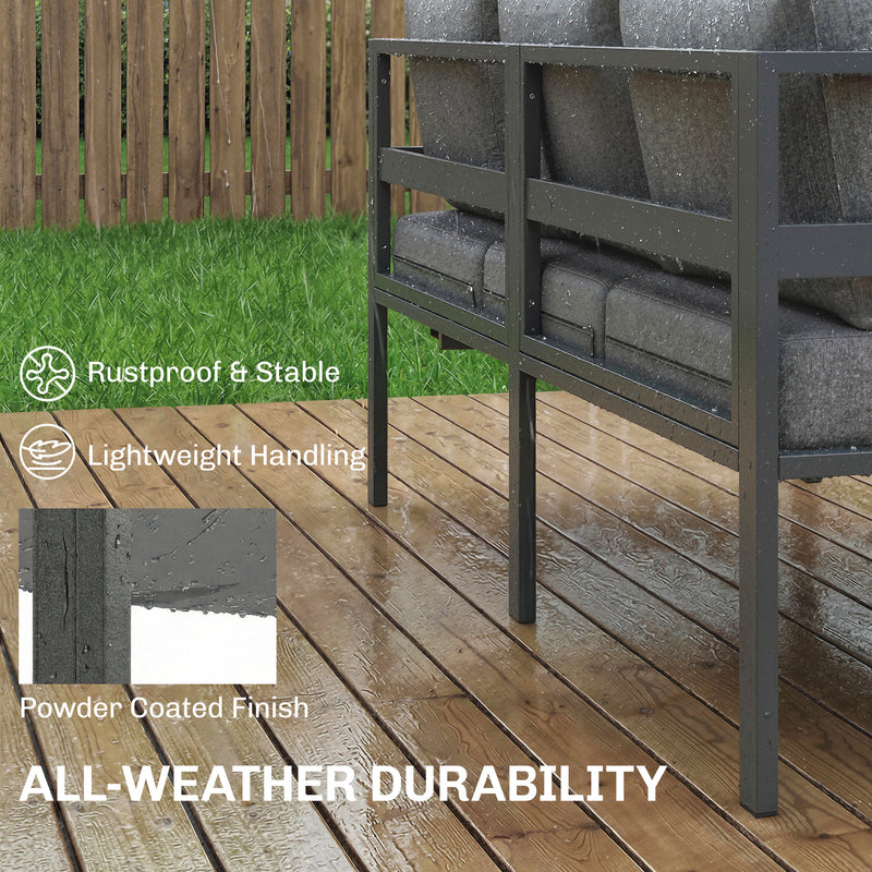 Aluminium corner lounge set – image 7