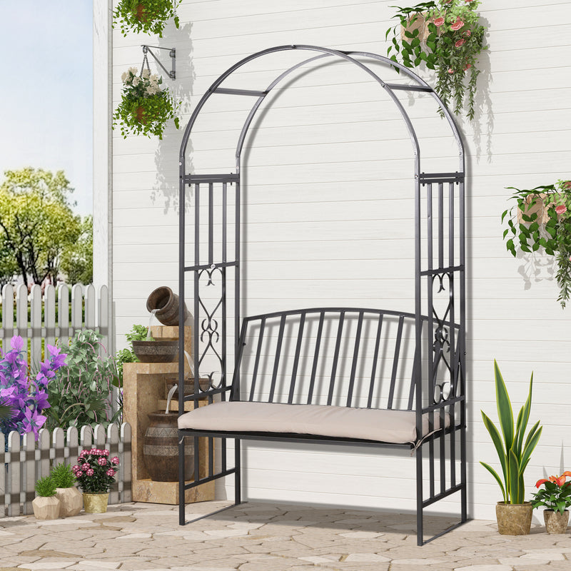 Arbour bench with cushion – image 10