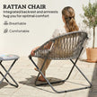 Folding rattan bistro set – image 6