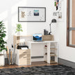 137 cm desk with drawers and printer stand – image 2