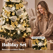 5ft pre-lit gold decorated Christmas tree – image 6