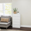 White 5-drawer chest – image 7