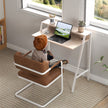 84 cm compact writing desk in white & oak – image 7