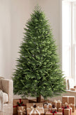 7ft Christmas tree with PE tips and fir wood base – image 2