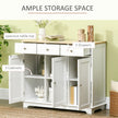 White rubberwood-top sideboard – image 4