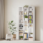 21-Compartment Bookshelf - White