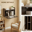 Dark brown wall-mounted desk – image 6