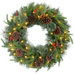 60cm Christmas Wreath on a white background