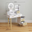 LED round mirror dressing table – image 3