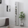 Slim 180 cm light grey bathroom cabinet – image 7