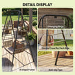 Outsunny Hammock Chair Stand Only, 150KG Load Capacity, for Indoor Outdoor, Black – view 7