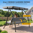Light grey 2-in-1 swing bed – image 4