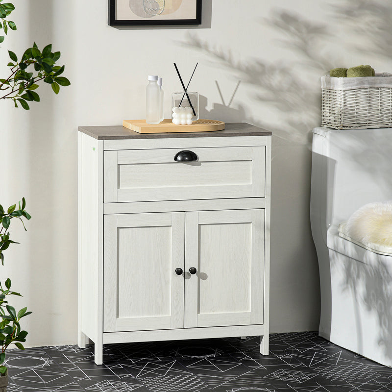 Bathroom floor cabinet with drawer – image 2