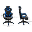 Racing gaming chair with footrest – image 3