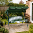 Green striped swing seat – image 2