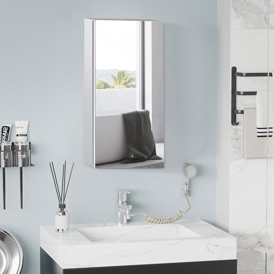 Compact steel mirror cabinet – image 2