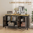 Black & natural 2-door sideboard – image 4