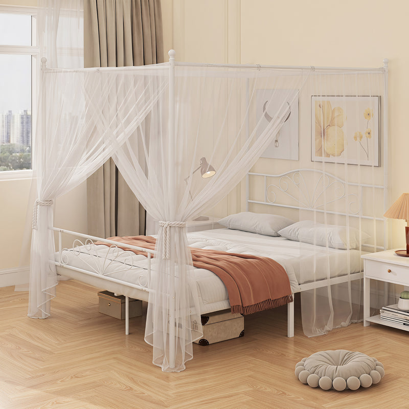 King canopy bed frame – image 2