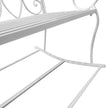 White rocking garden bench – image 7