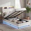 3ft single ottoman bed with LED – image 2