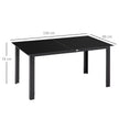 6-seater glass garden table – image 3