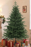 5ft Christmas tree with pine wood stand – image 2