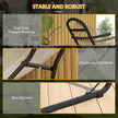 Outsunny 9ft Hammock Stand Adjustable Hammock Frame with Non-Slip Feet for Indoor Outdoor, 150 kg Capacity, Black – view 4