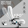Cream heated massage office chair – image 7