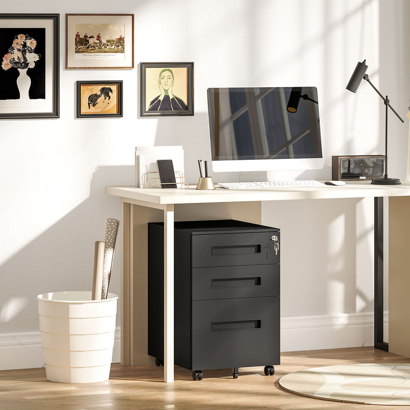 39 cm steel filing cabinet – black – image 9