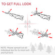 Diagram showing how to shape the wreath branches