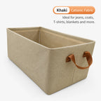 Collapsible Storage Box with Steel Frame and Fabric Drawer